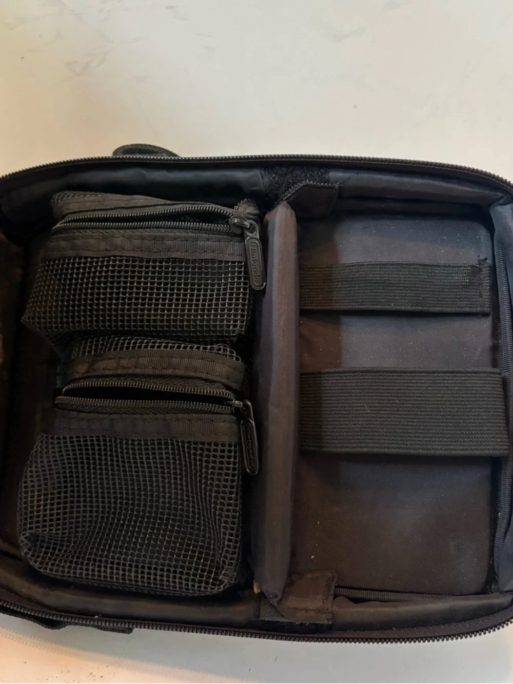 Nintendo Gray and Black Portable Travel Case with Shoulder Strap